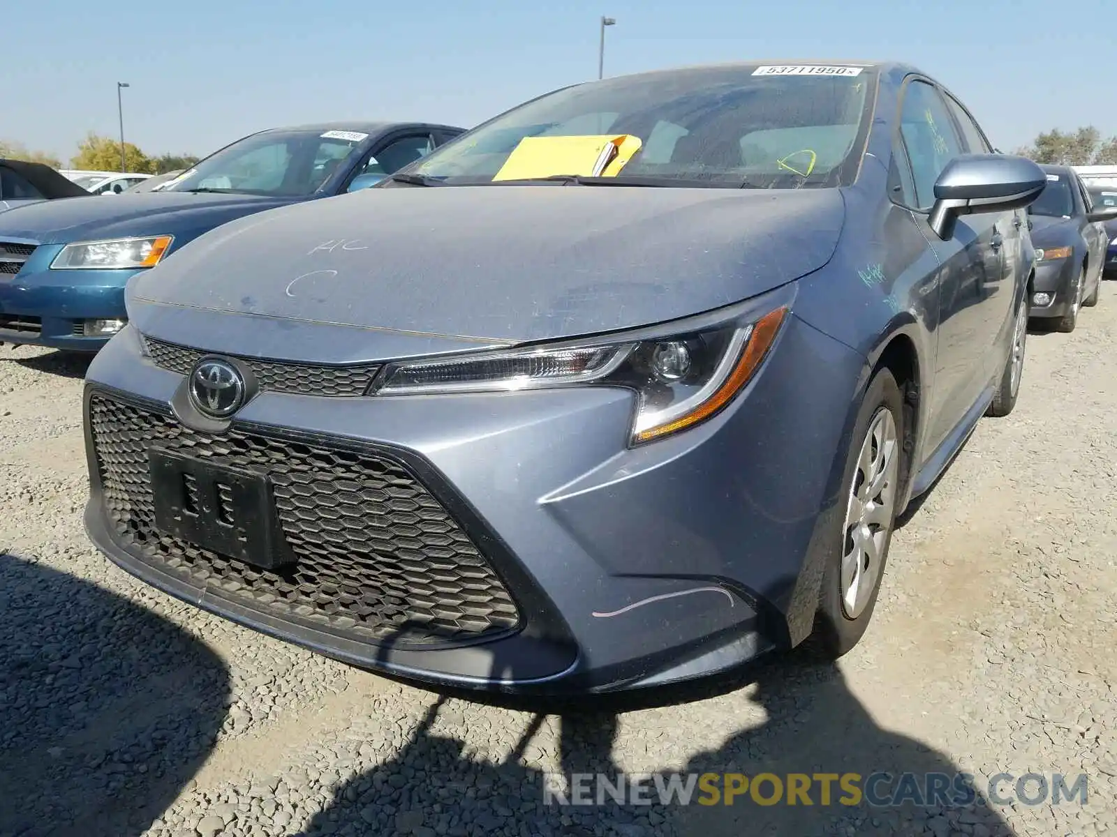 2 Photograph of a damaged car 5YFEPRAE6LP060519 TOYOTA COROLLA 2020