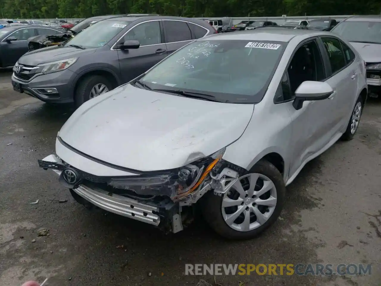 2 Photograph of a damaged car 5YFEPRAE6LP060746 TOYOTA COROLLA 2020