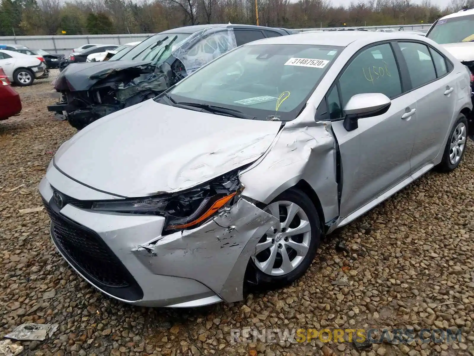 2 Photograph of a damaged car 5YFEPRAE6LP061394 TOYOTA COROLLA 2020