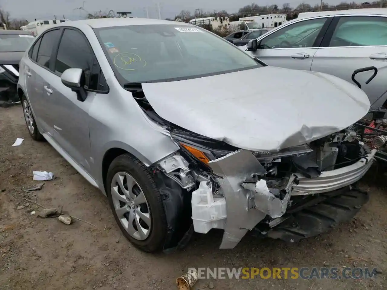 1 Photograph of a damaged car 5YFEPRAE6LP062514 TOYOTA COROLLA 2020