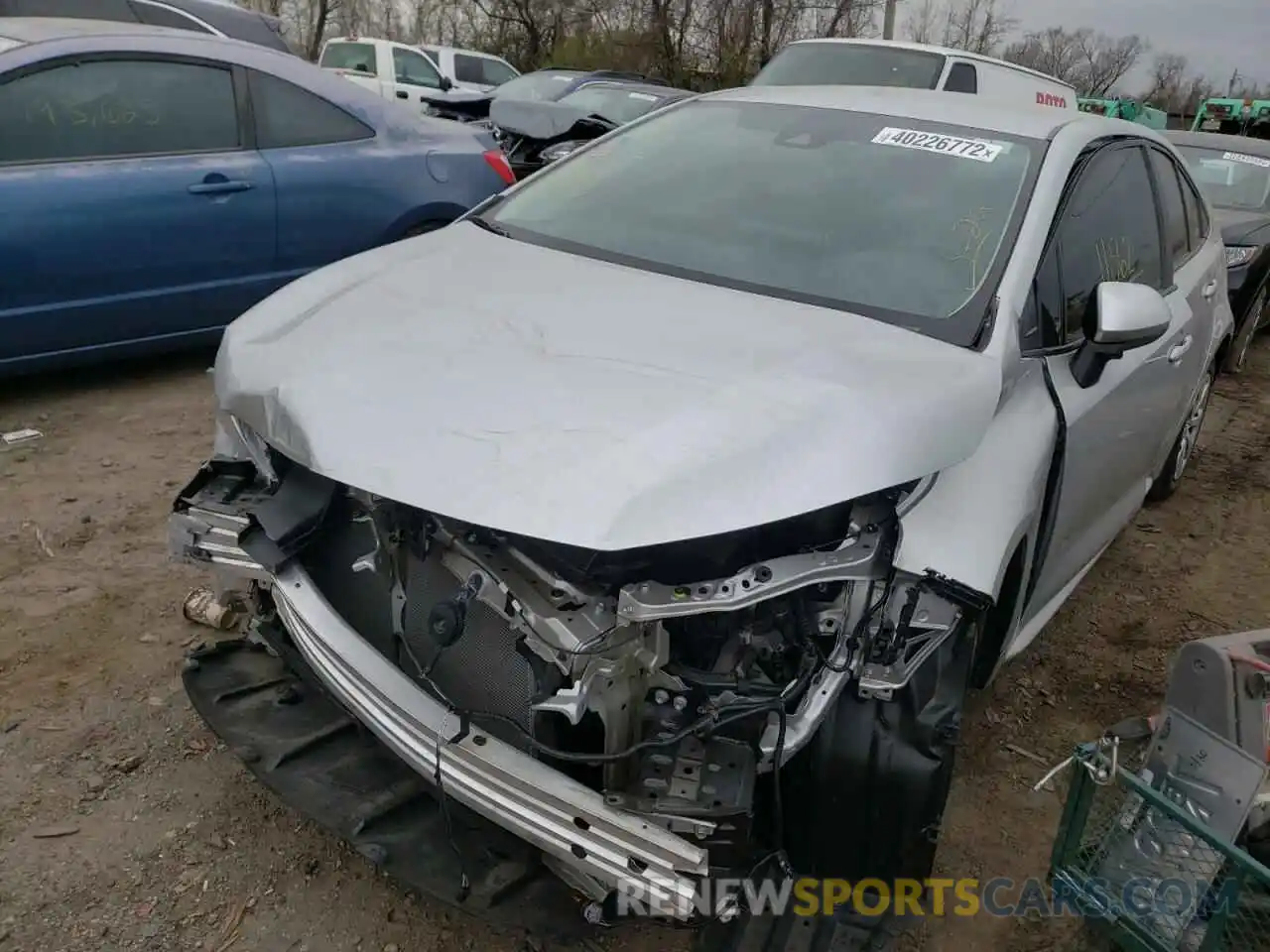 2 Photograph of a damaged car 5YFEPRAE6LP062514 TOYOTA COROLLA 2020