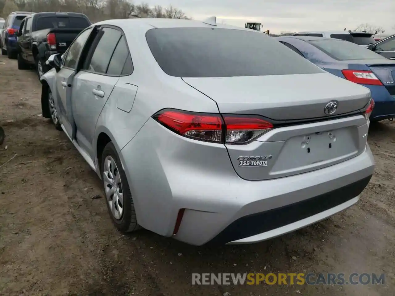 3 Photograph of a damaged car 5YFEPRAE6LP062514 TOYOTA COROLLA 2020