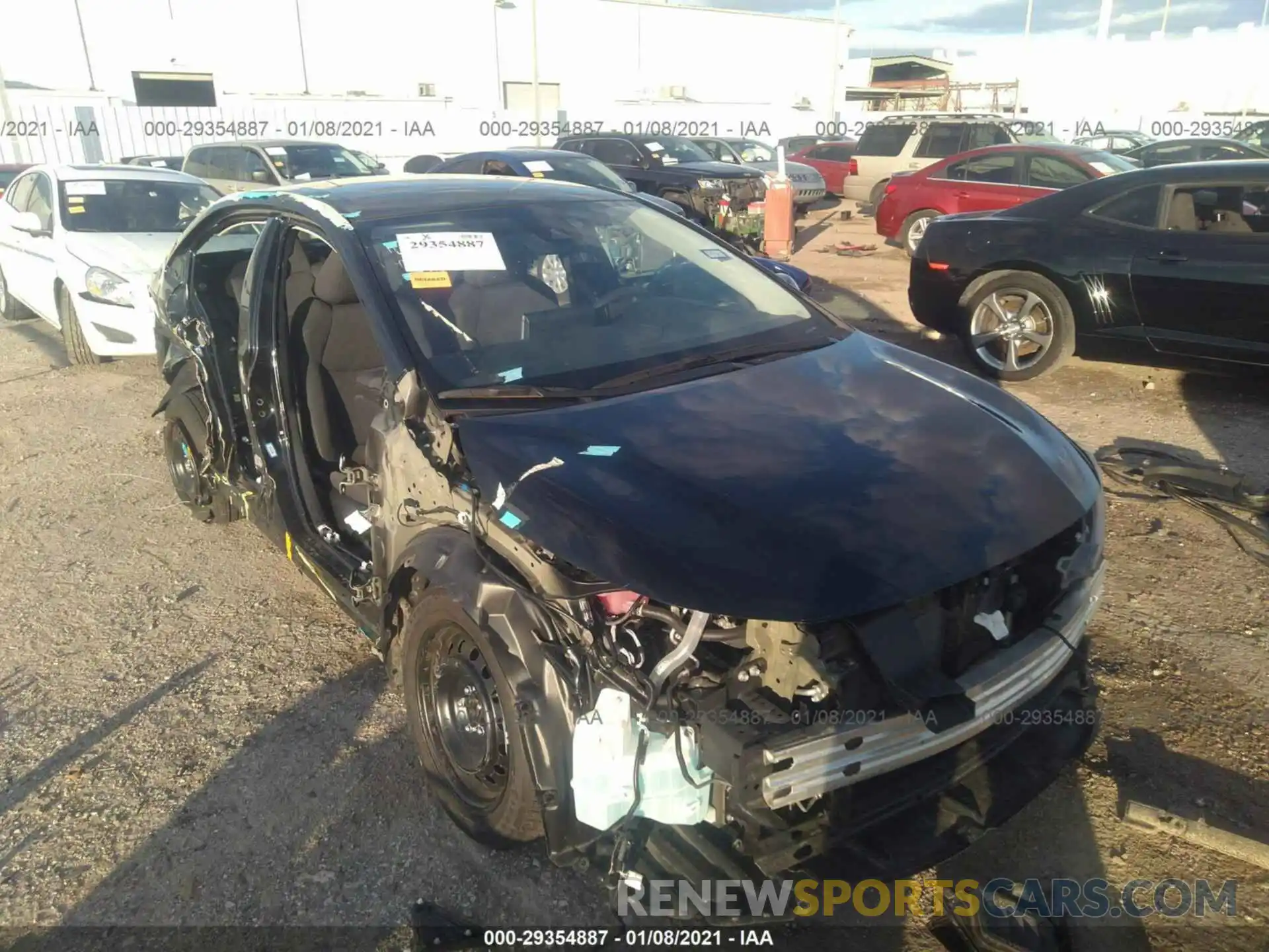 1 Photograph of a damaged car 5YFEPRAE6LP062626 TOYOTA COROLLA 2020