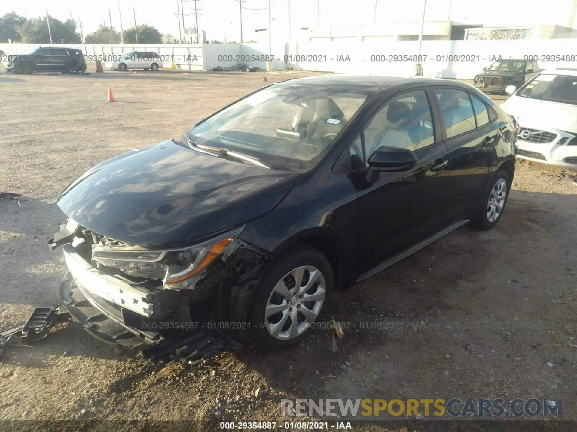 2 Photograph of a damaged car 5YFEPRAE6LP062626 TOYOTA COROLLA 2020