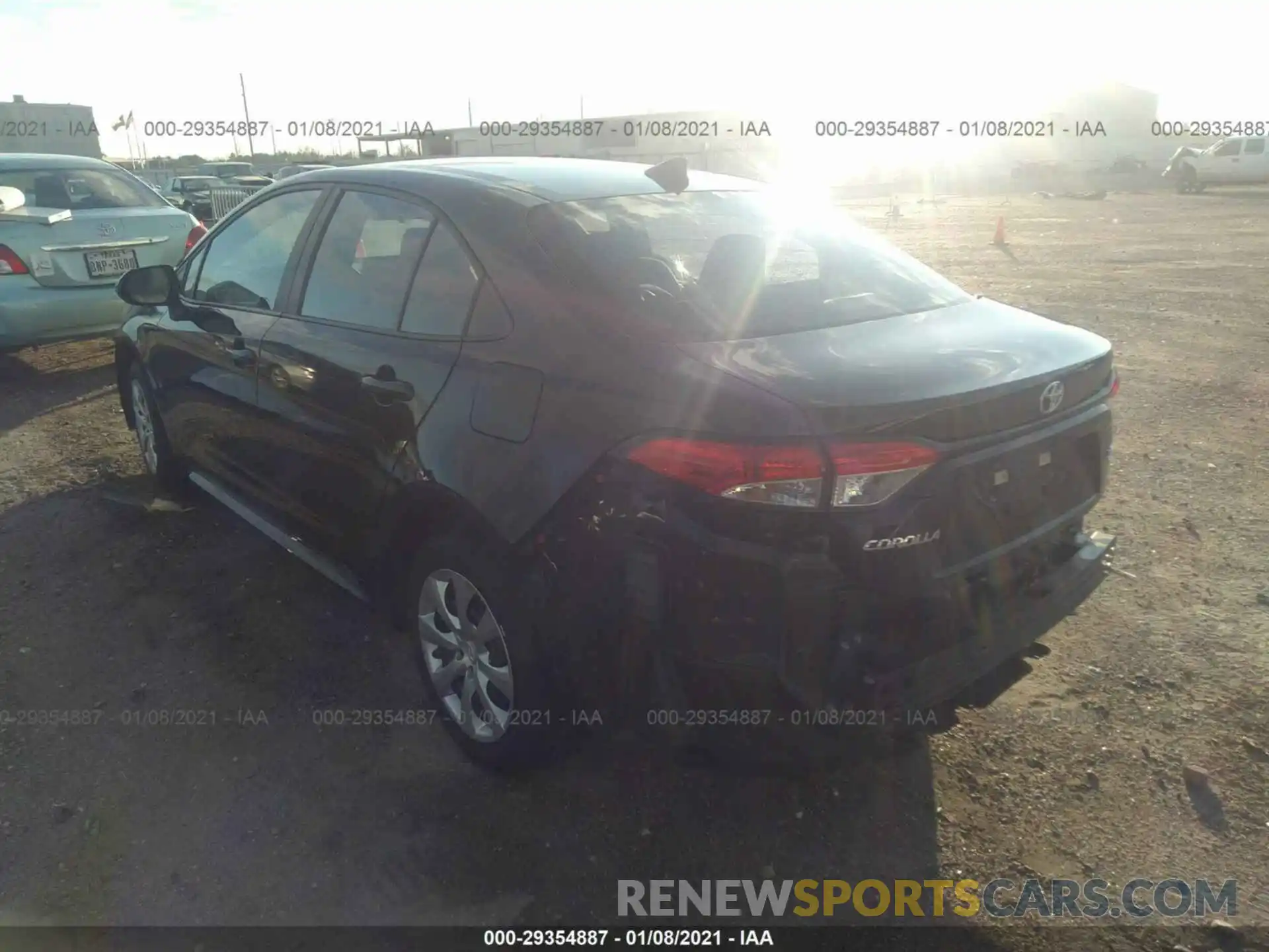 3 Photograph of a damaged car 5YFEPRAE6LP062626 TOYOTA COROLLA 2020