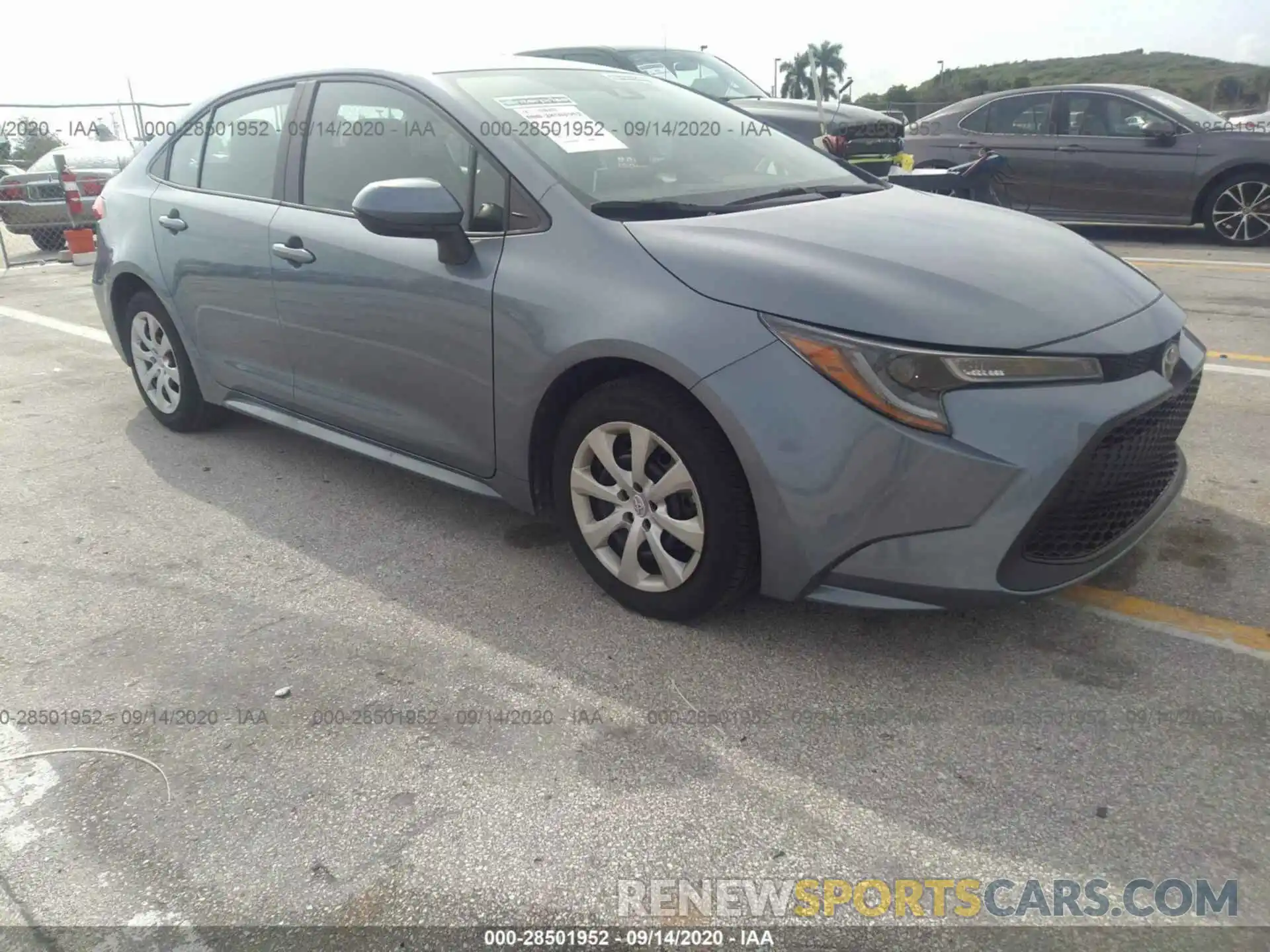 1 Photograph of a damaged car 5YFEPRAE6LP062724 TOYOTA COROLLA 2020