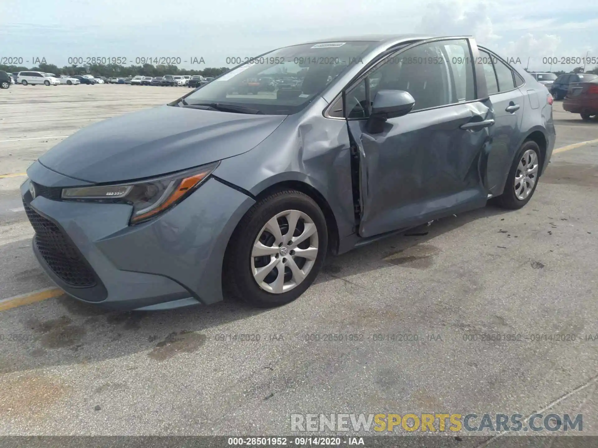 2 Photograph of a damaged car 5YFEPRAE6LP062724 TOYOTA COROLLA 2020