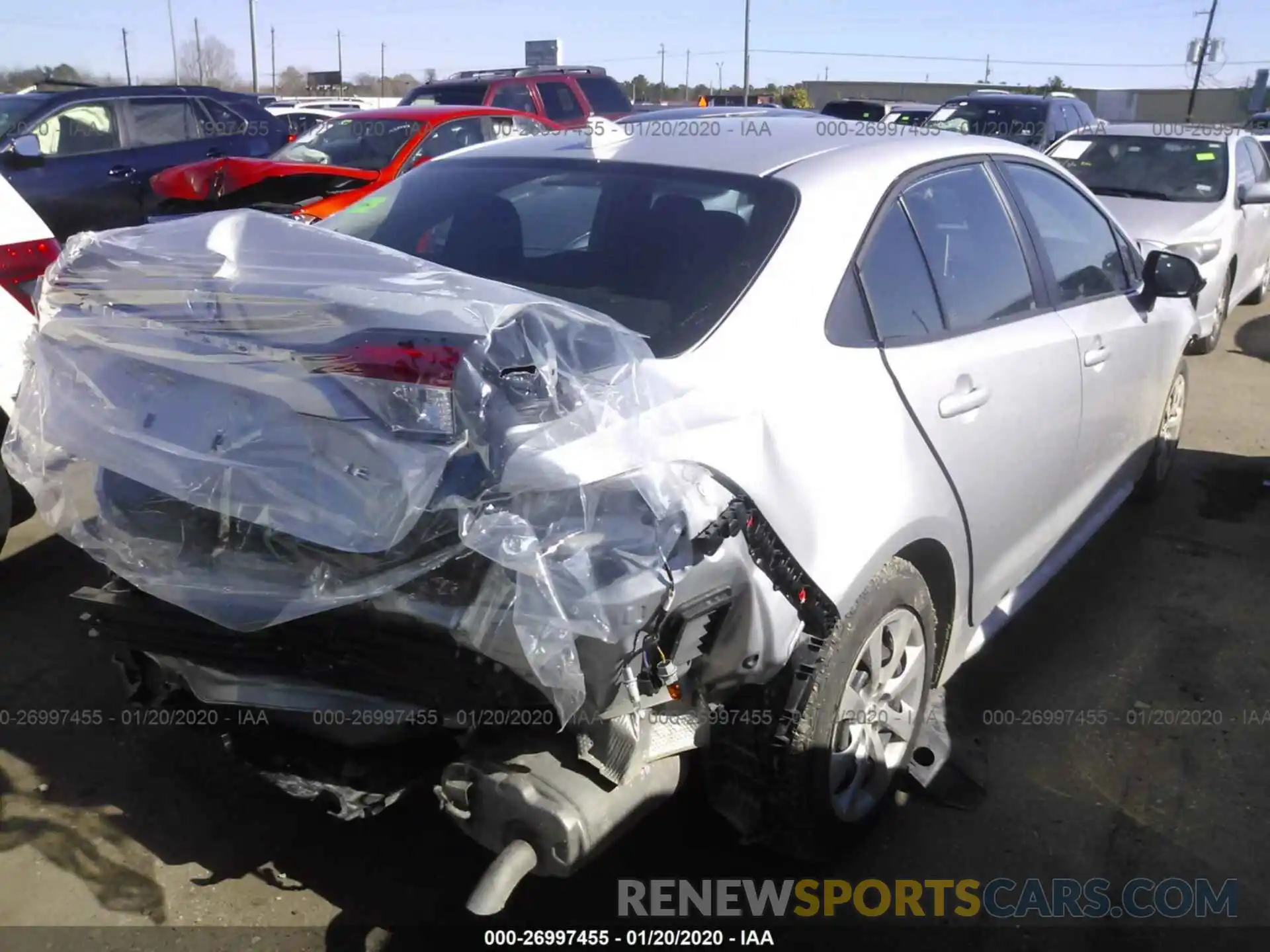 4 Photograph of a damaged car 5YFEPRAE6LP062822 TOYOTA COROLLA 2020