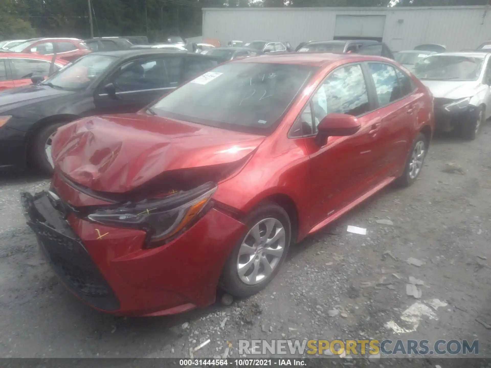 2 Photograph of a damaged car 5YFEPRAE6LP062948 TOYOTA COROLLA 2020