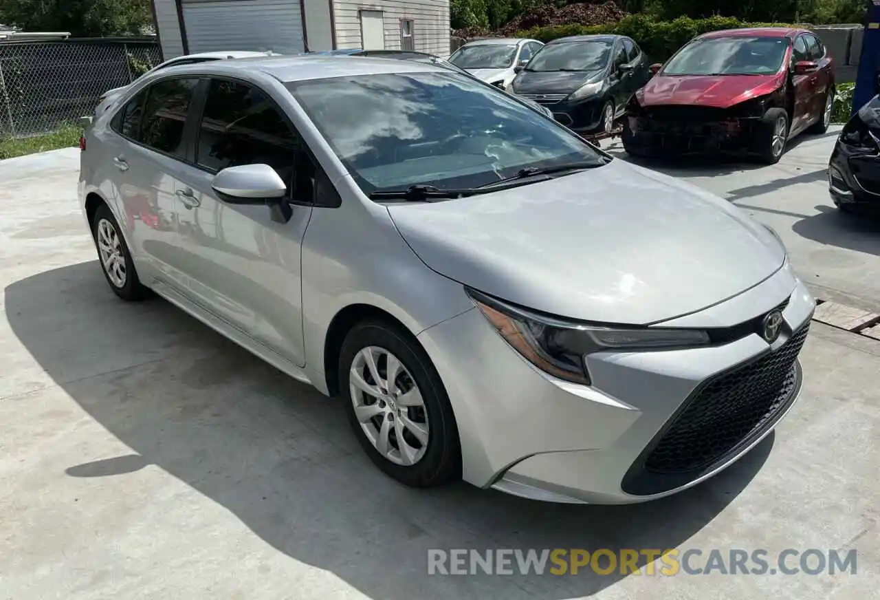 1 Photograph of a damaged car 5YFEPRAE6LP063260 TOYOTA COROLLA 2020