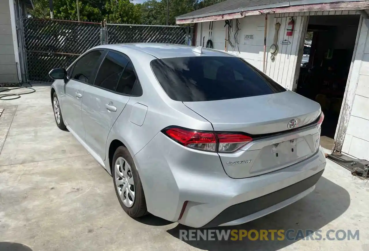 3 Photograph of a damaged car 5YFEPRAE6LP063260 TOYOTA COROLLA 2020