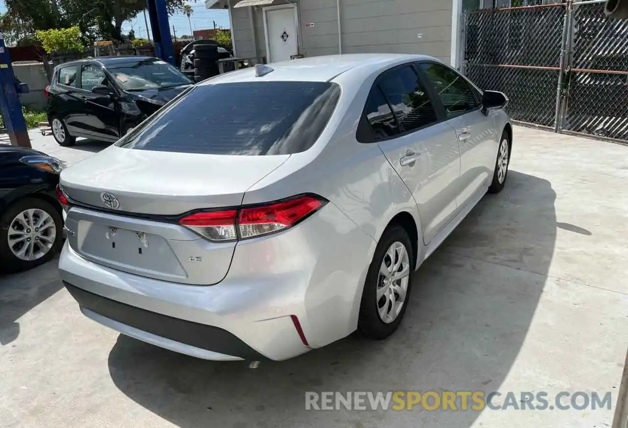 4 Photograph of a damaged car 5YFEPRAE6LP063260 TOYOTA COROLLA 2020