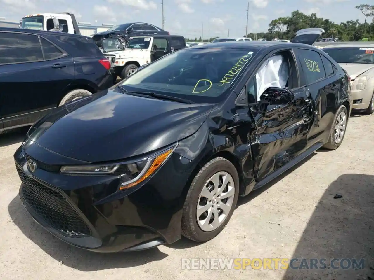 2 Photograph of a damaged car 5YFEPRAE6LP063629 TOYOTA COROLLA 2020