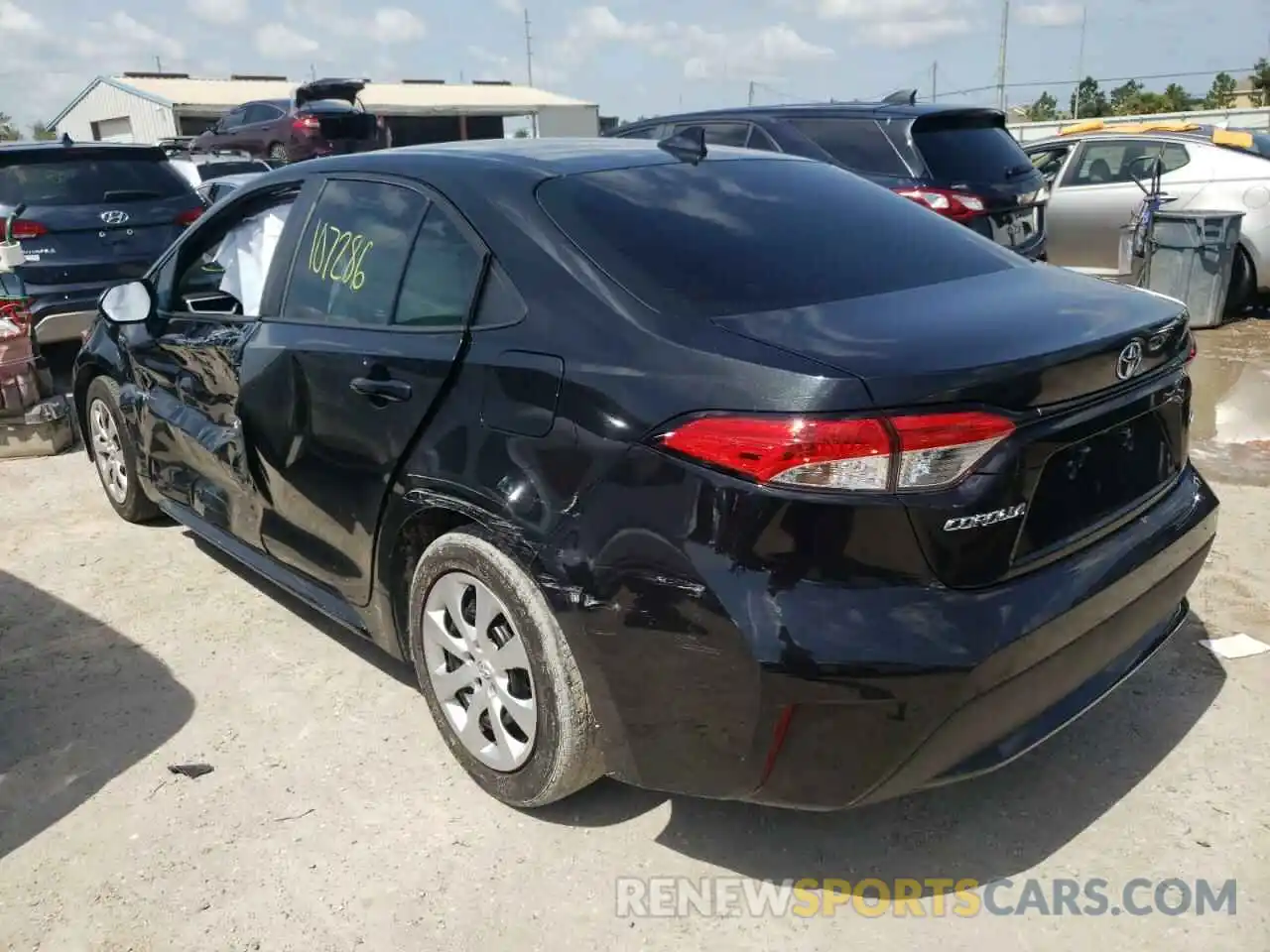 3 Photograph of a damaged car 5YFEPRAE6LP063629 TOYOTA COROLLA 2020