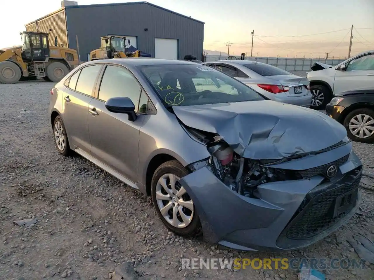 1 Photograph of a damaged car 5YFEPRAE6LP064036 TOYOTA COROLLA 2020