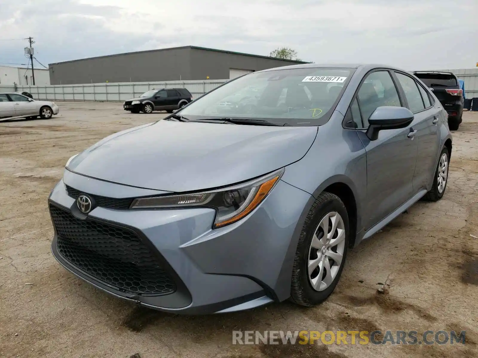 2 Photograph of a damaged car 5YFEPRAE6LP064344 TOYOTA COROLLA 2020