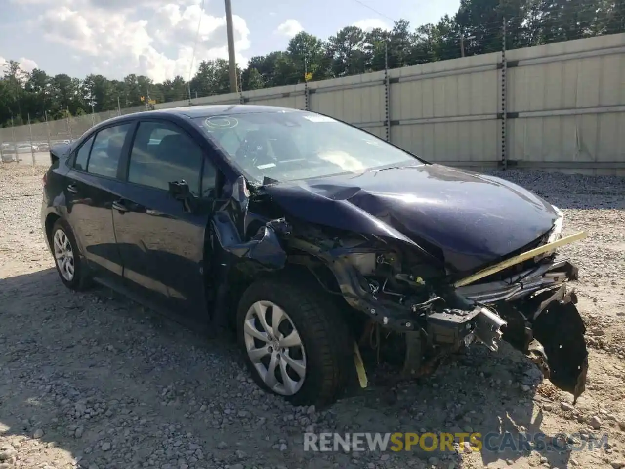 1 Photograph of a damaged car 5YFEPRAE6LP065025 TOYOTA COROLLA 2020