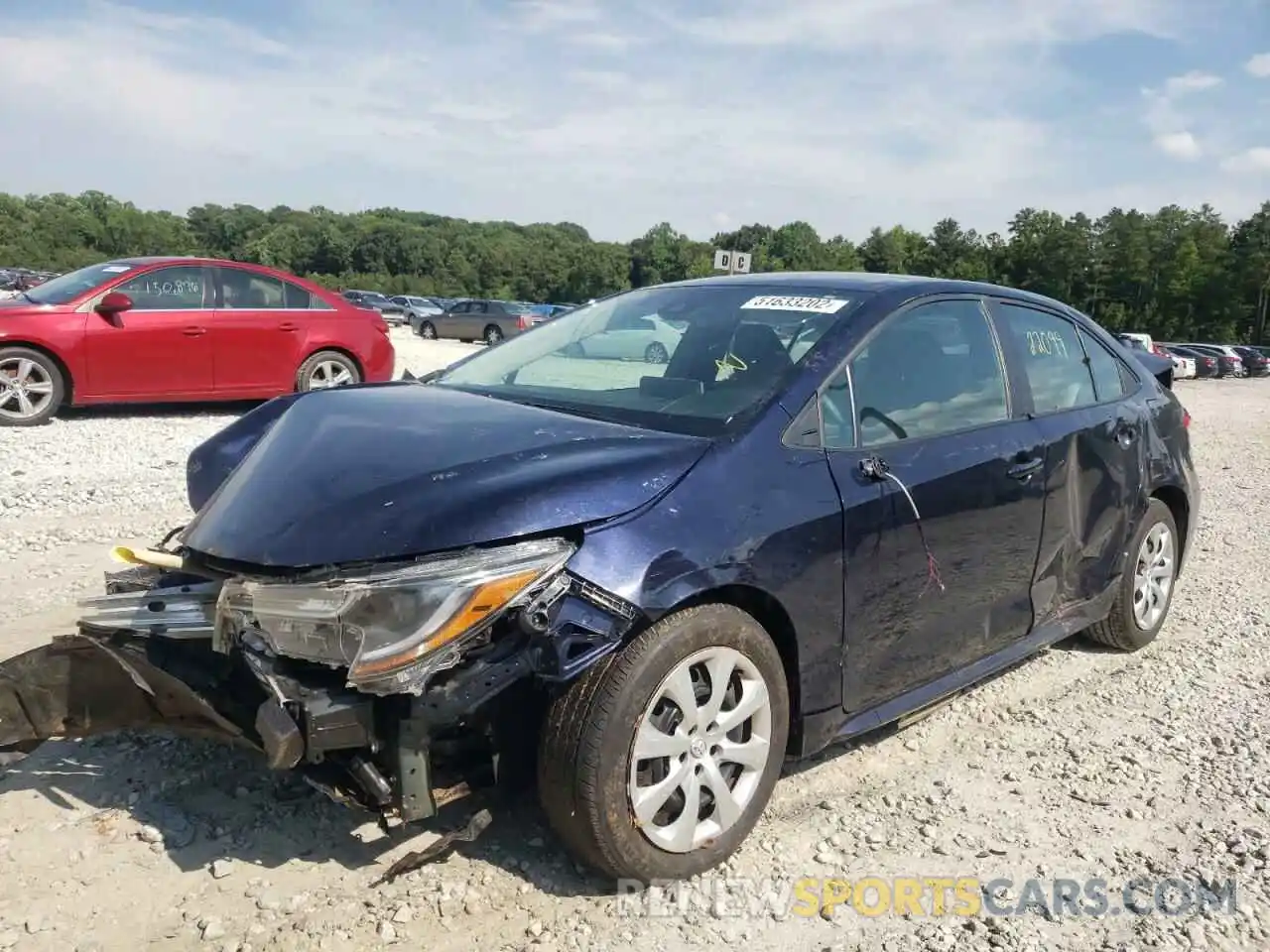 2 Photograph of a damaged car 5YFEPRAE6LP065025 TOYOTA COROLLA 2020