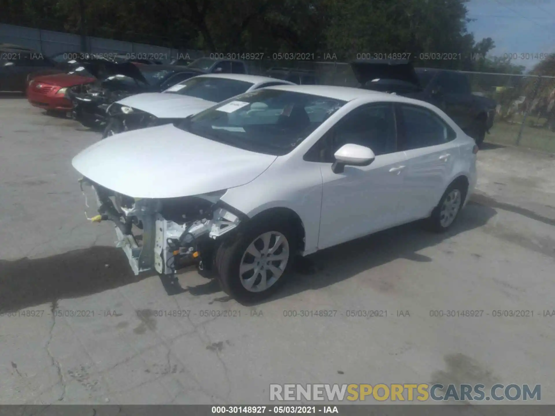 2 Photograph of a damaged car 5YFEPRAE6LP065512 TOYOTA COROLLA 2020