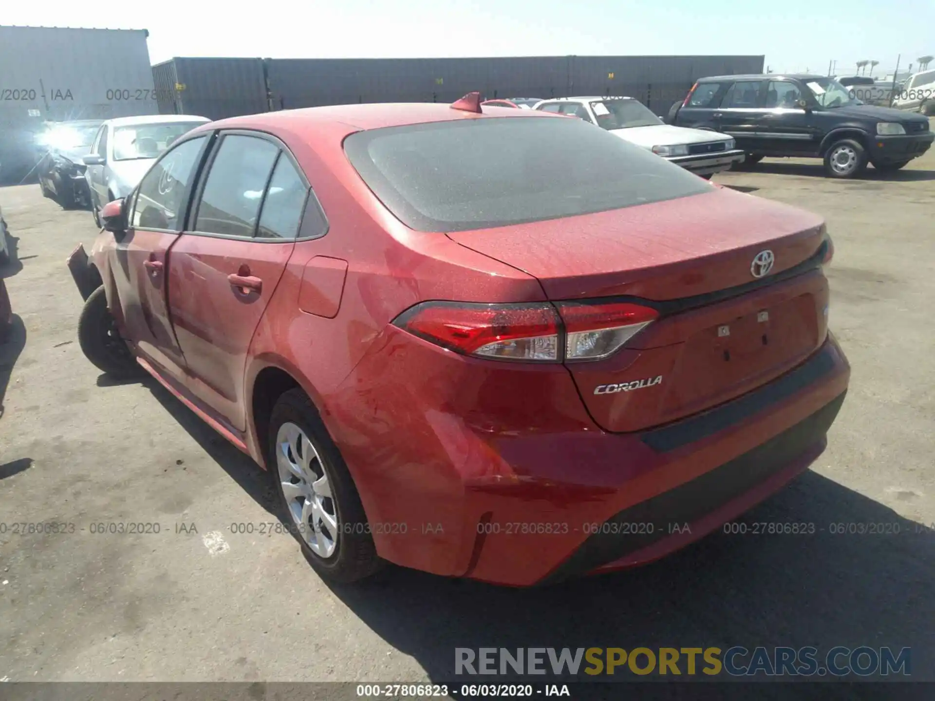 2 Photograph of a damaged car 5YFEPRAE6LP065817 TOYOTA COROLLA 2020