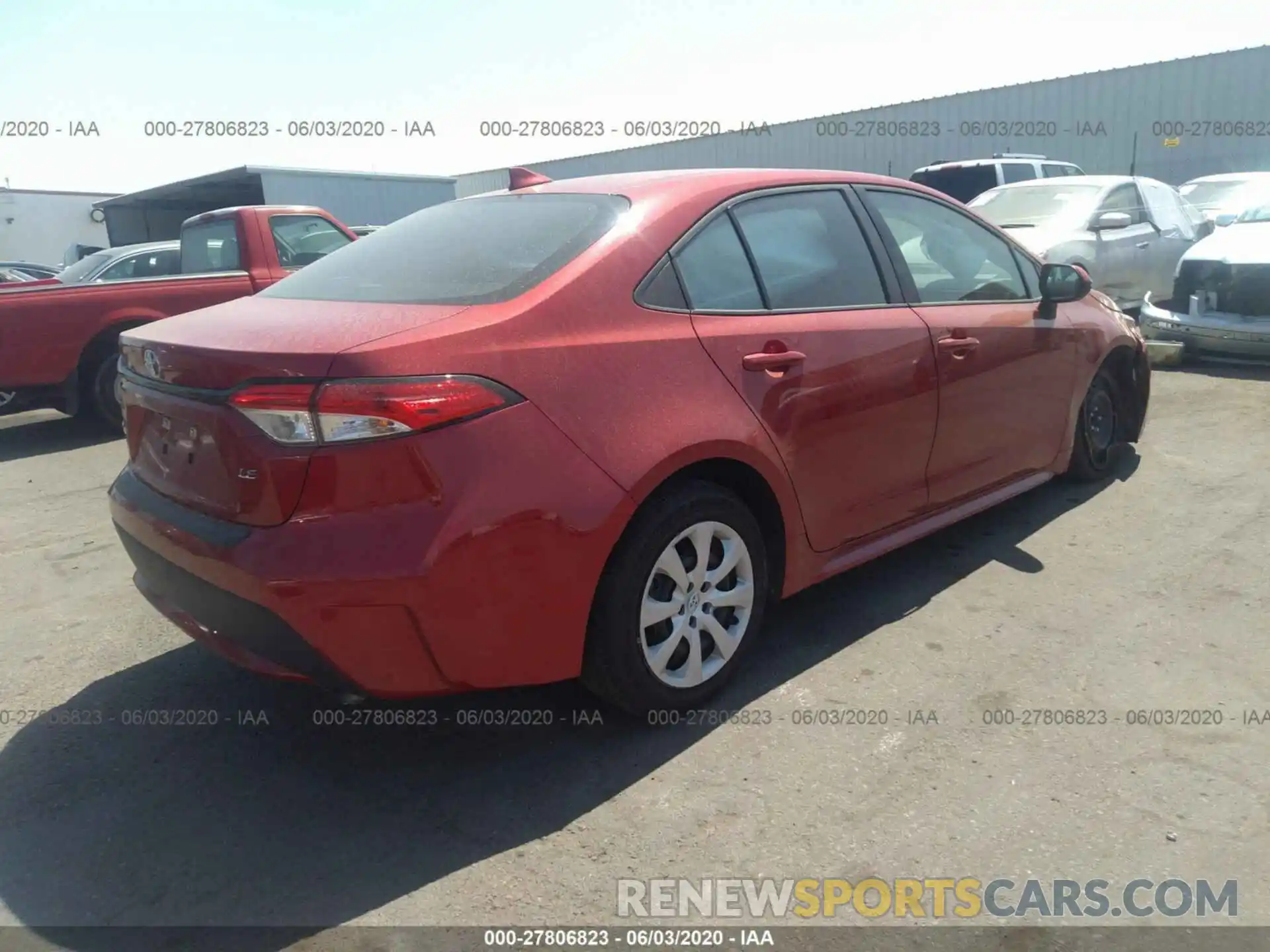 3 Photograph of a damaged car 5YFEPRAE6LP065817 TOYOTA COROLLA 2020