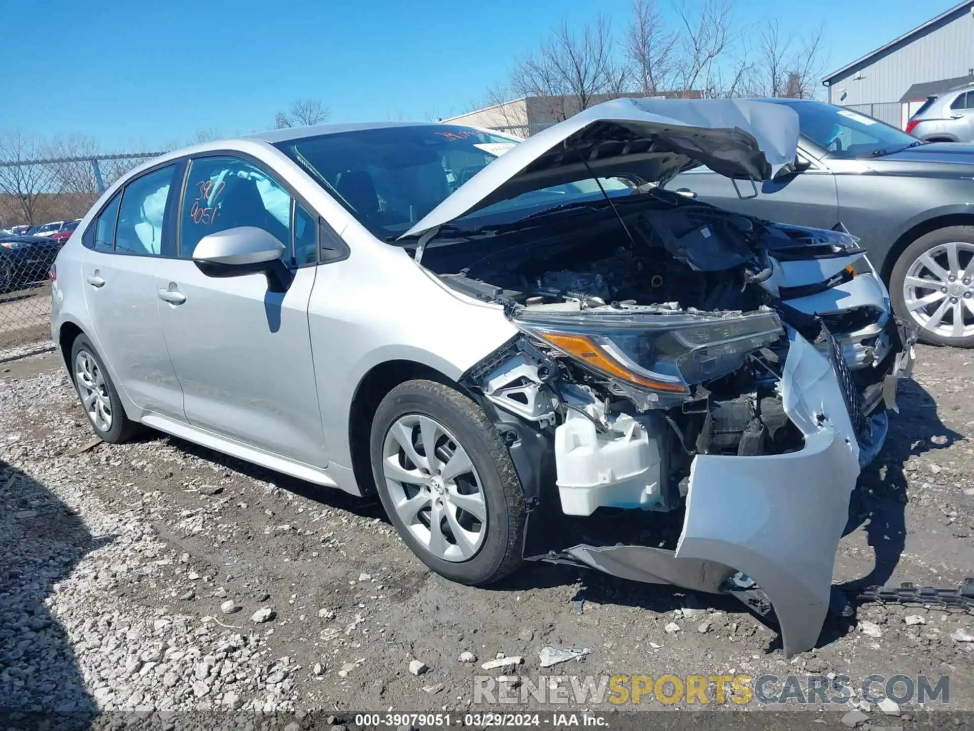 1 Photograph of a damaged car 5YFEPRAE6LP065932 TOYOTA COROLLA 2020