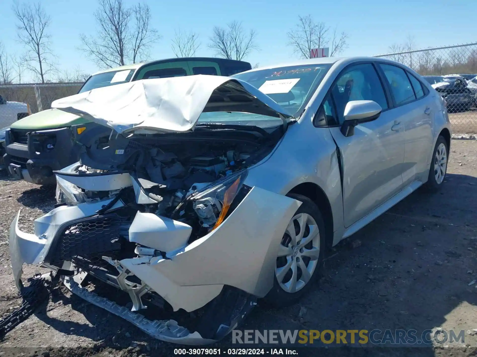 2 Photograph of a damaged car 5YFEPRAE6LP065932 TOYOTA COROLLA 2020