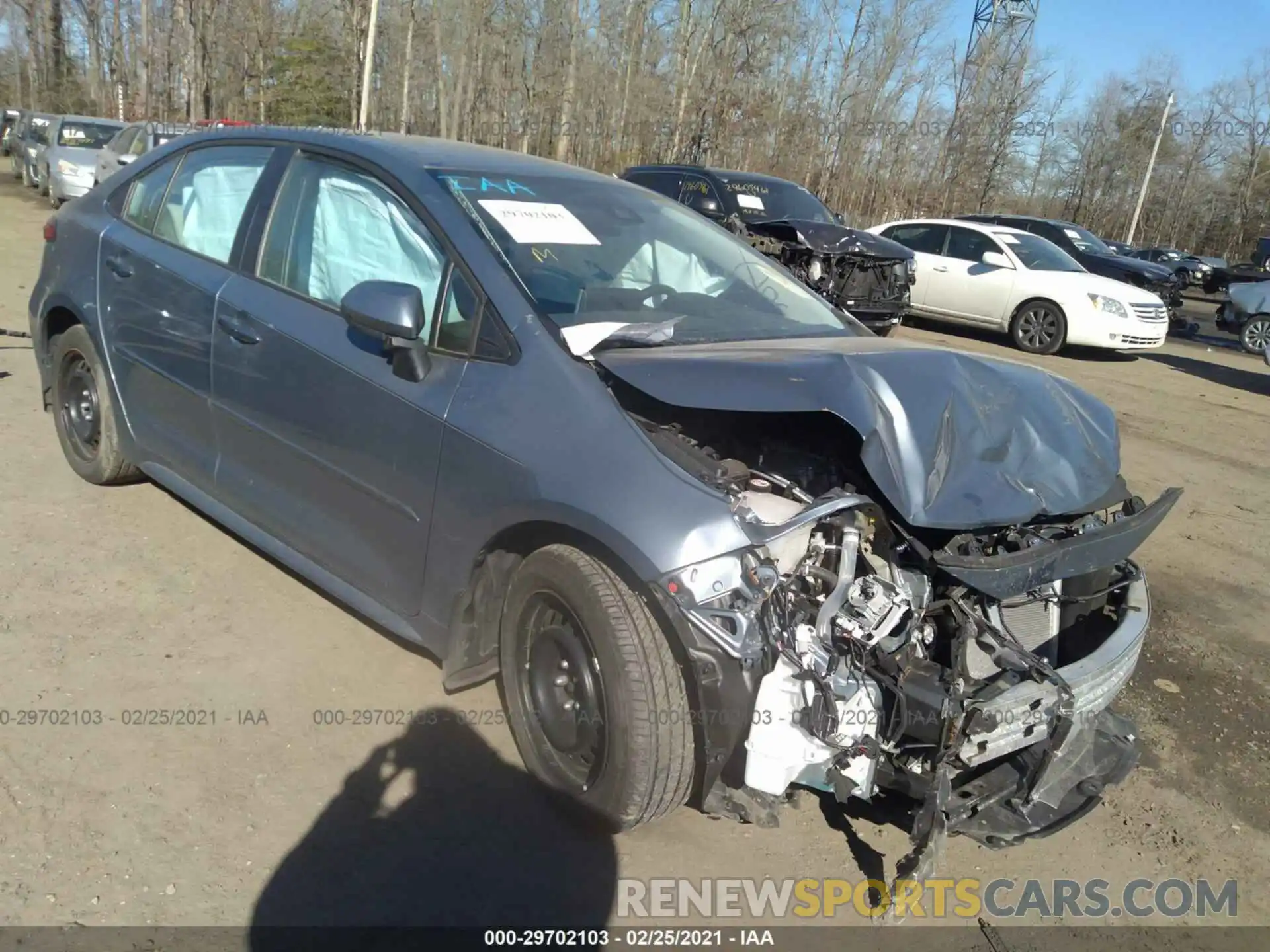 1 Photograph of a damaged car 5YFEPRAE6LP066062 TOYOTA COROLLA 2020