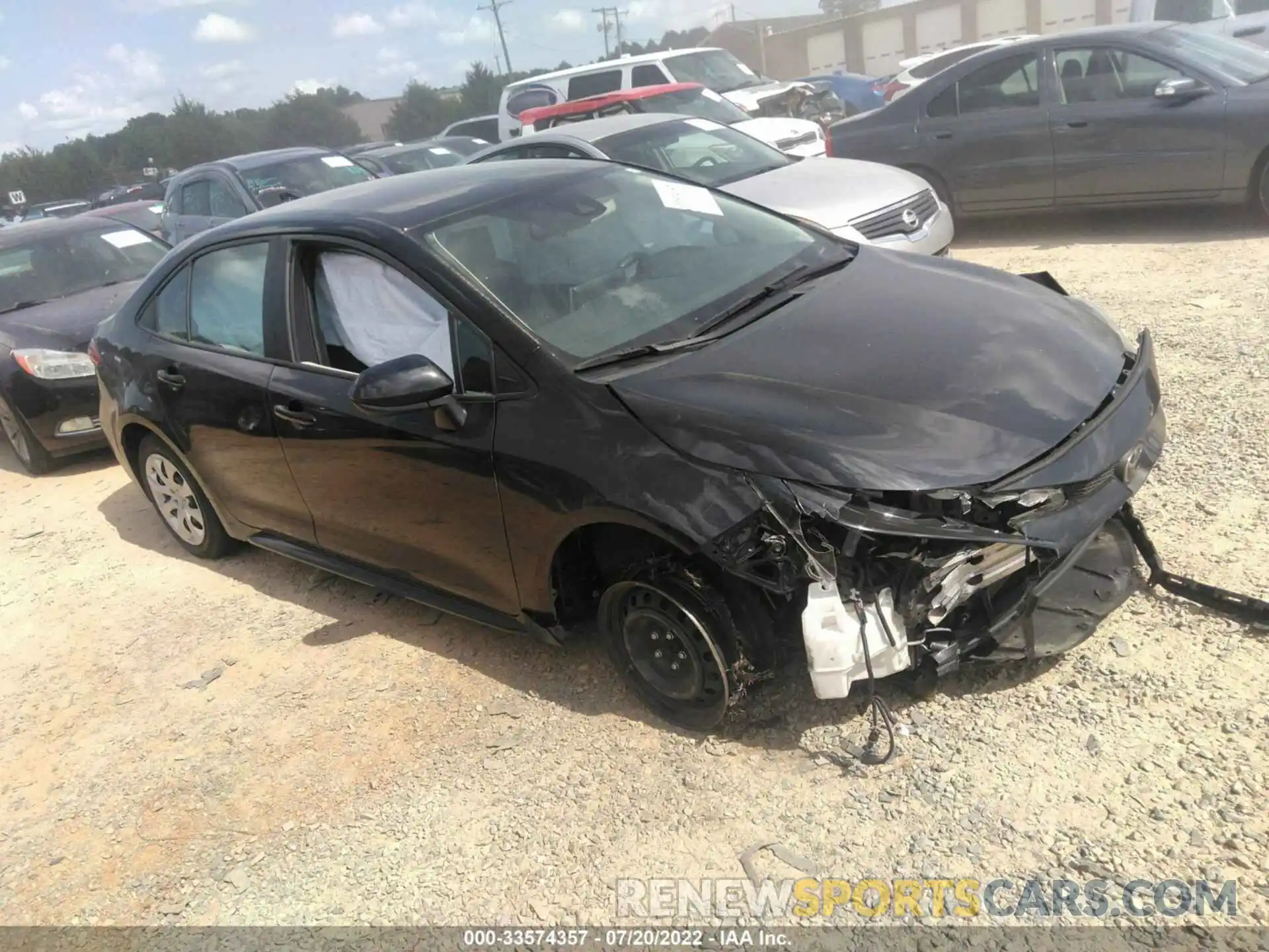 1 Photograph of a damaged car 5YFEPRAE6LP066207 TOYOTA COROLLA 2020