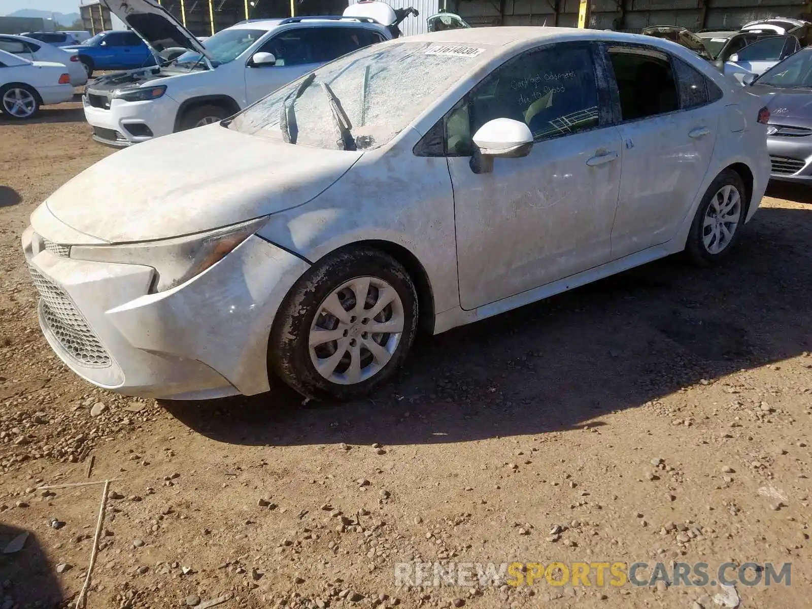 2 Photograph of a damaged car 5YFEPRAE6LP067096 TOYOTA COROLLA 2020