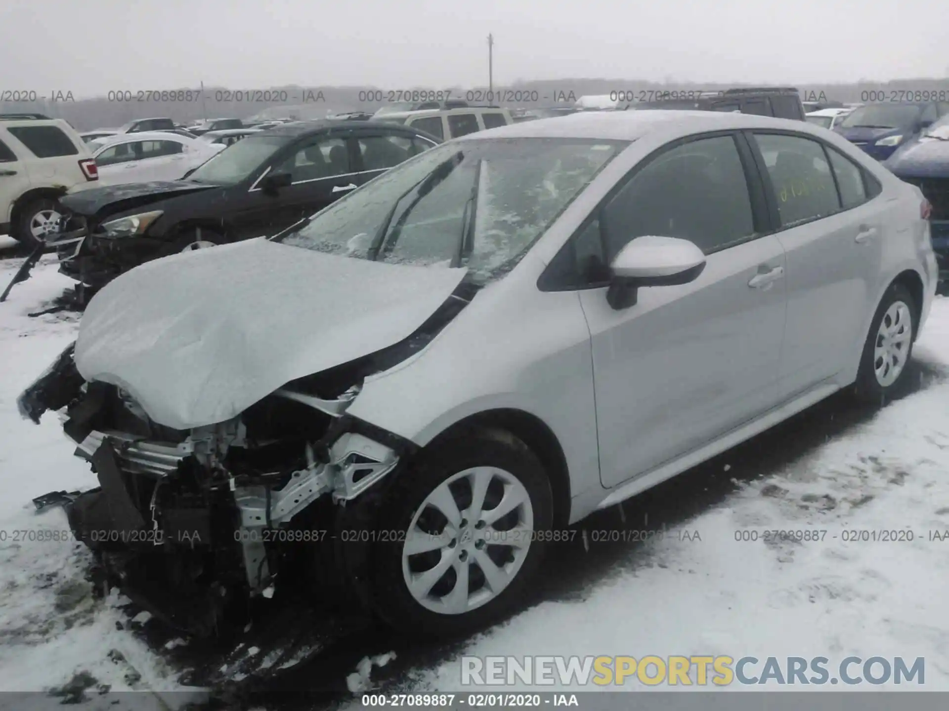 2 Photograph of a damaged car 5YFEPRAE6LP067731 TOYOTA COROLLA 2020