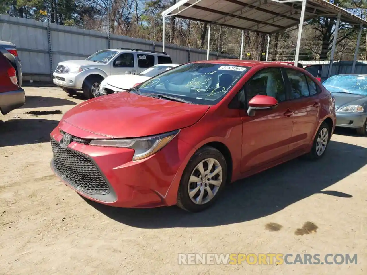 2 Photograph of a damaged car 5YFEPRAE6LP068636 TOYOTA COROLLA 2020