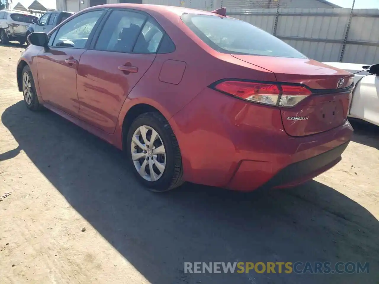 3 Photograph of a damaged car 5YFEPRAE6LP068636 TOYOTA COROLLA 2020