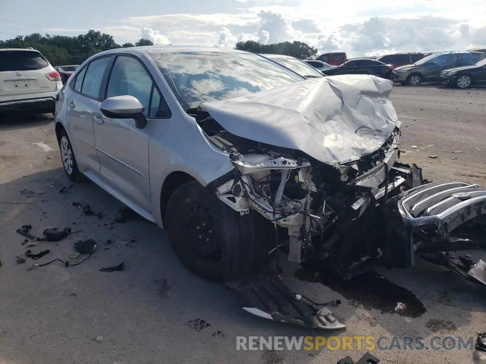 1 Photograph of a damaged car 5YFEPRAE6LP069267 TOYOTA COROLLA 2020