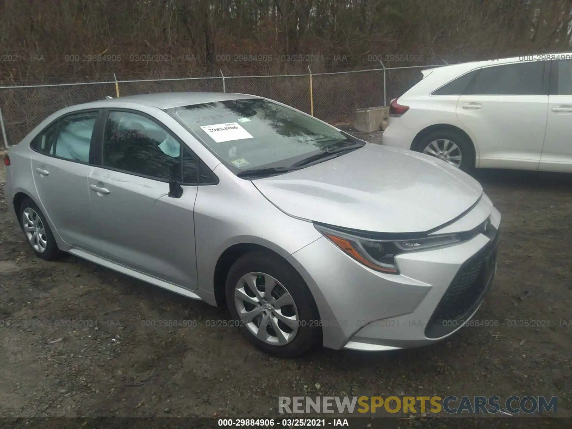 1 Photograph of a damaged car 5YFEPRAE6LP069768 TOYOTA COROLLA 2020