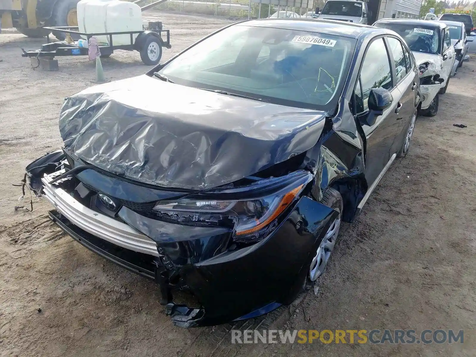 2 Photograph of a damaged car 5YFEPRAE6LP070368 TOYOTA COROLLA 2020