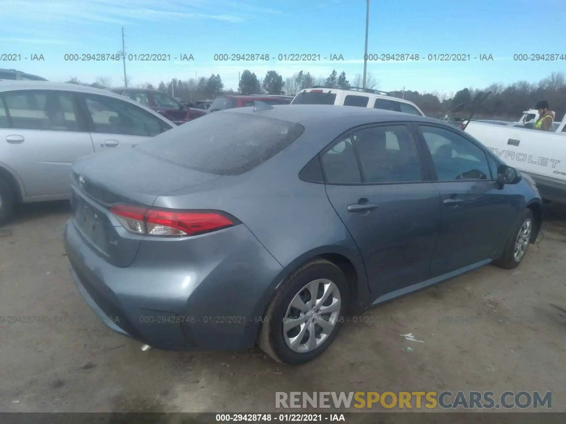 4 Photograph of a damaged car 5YFEPRAE6LP072802 TOYOTA COROLLA 2020