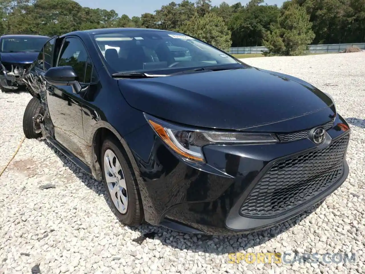 1 Photograph of a damaged car 5YFEPRAE6LP073190 TOYOTA COROLLA 2020