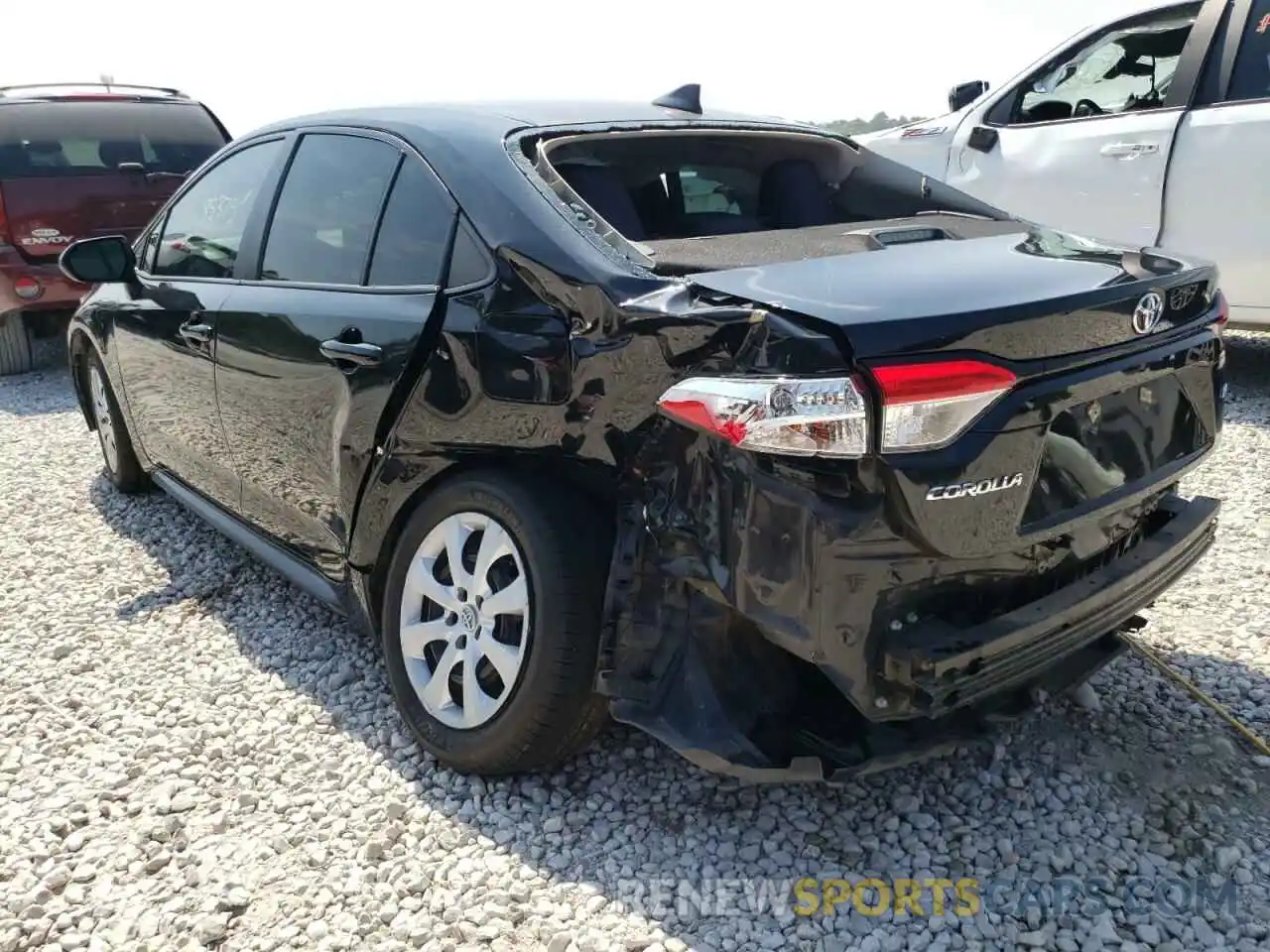 3 Photograph of a damaged car 5YFEPRAE6LP073190 TOYOTA COROLLA 2020