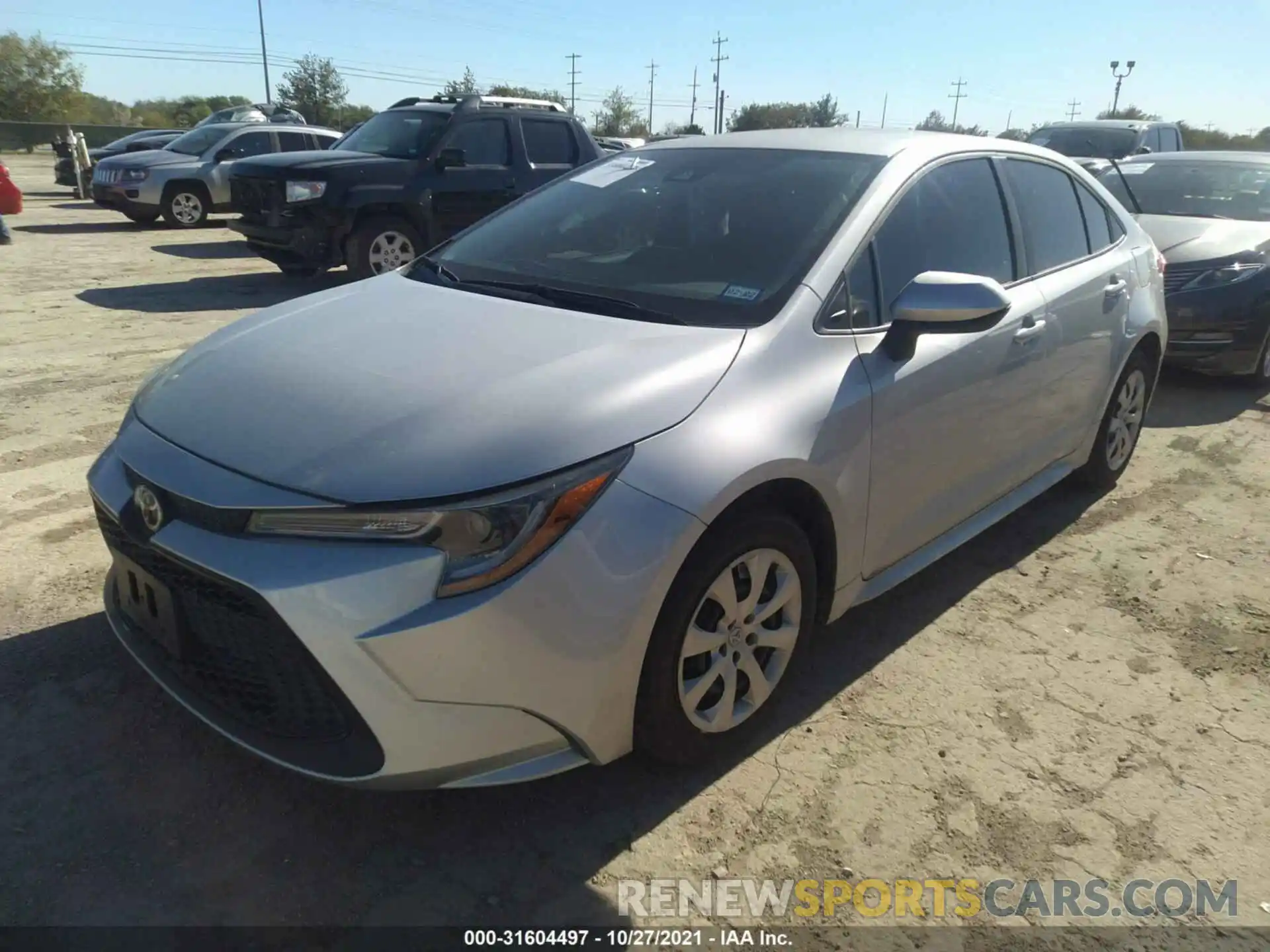 2 Photograph of a damaged car 5YFEPRAE6LP073495 TOYOTA COROLLA 2020