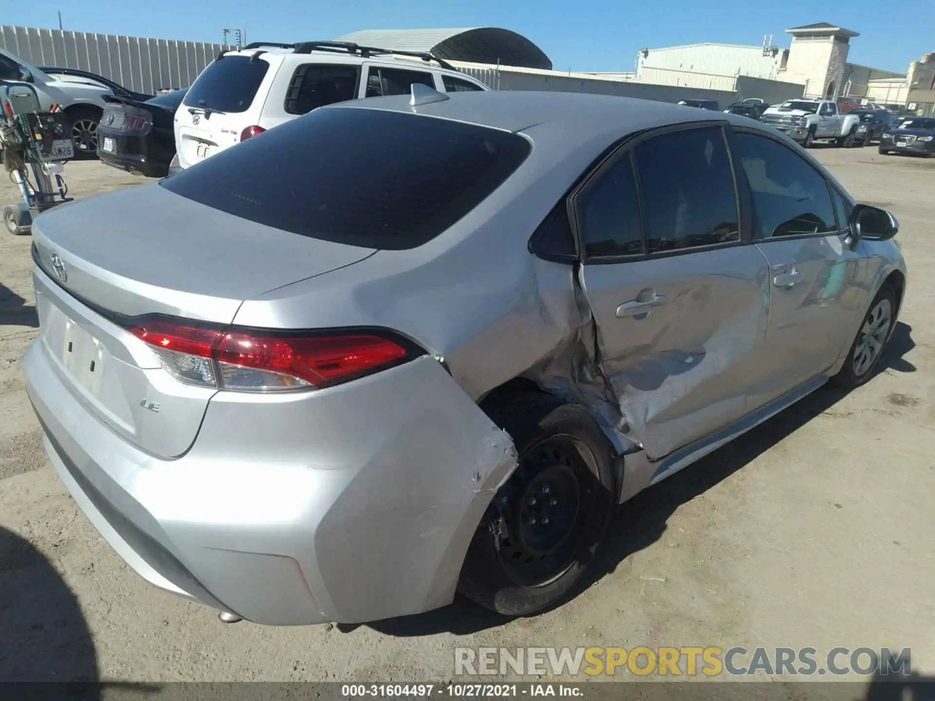 4 Photograph of a damaged car 5YFEPRAE6LP073495 TOYOTA COROLLA 2020