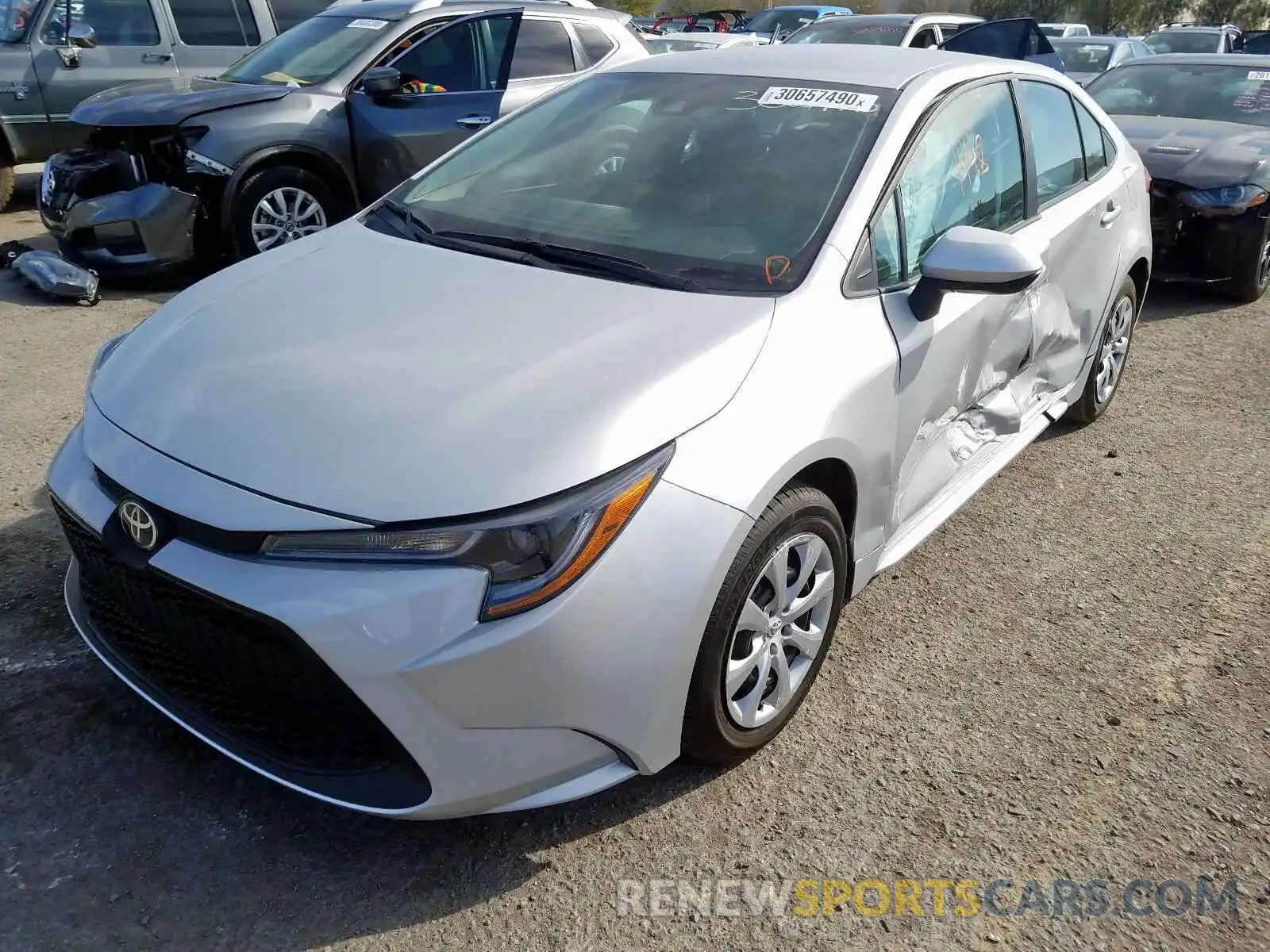 2 Photograph of a damaged car 5YFEPRAE6LP073920 TOYOTA COROLLA 2020