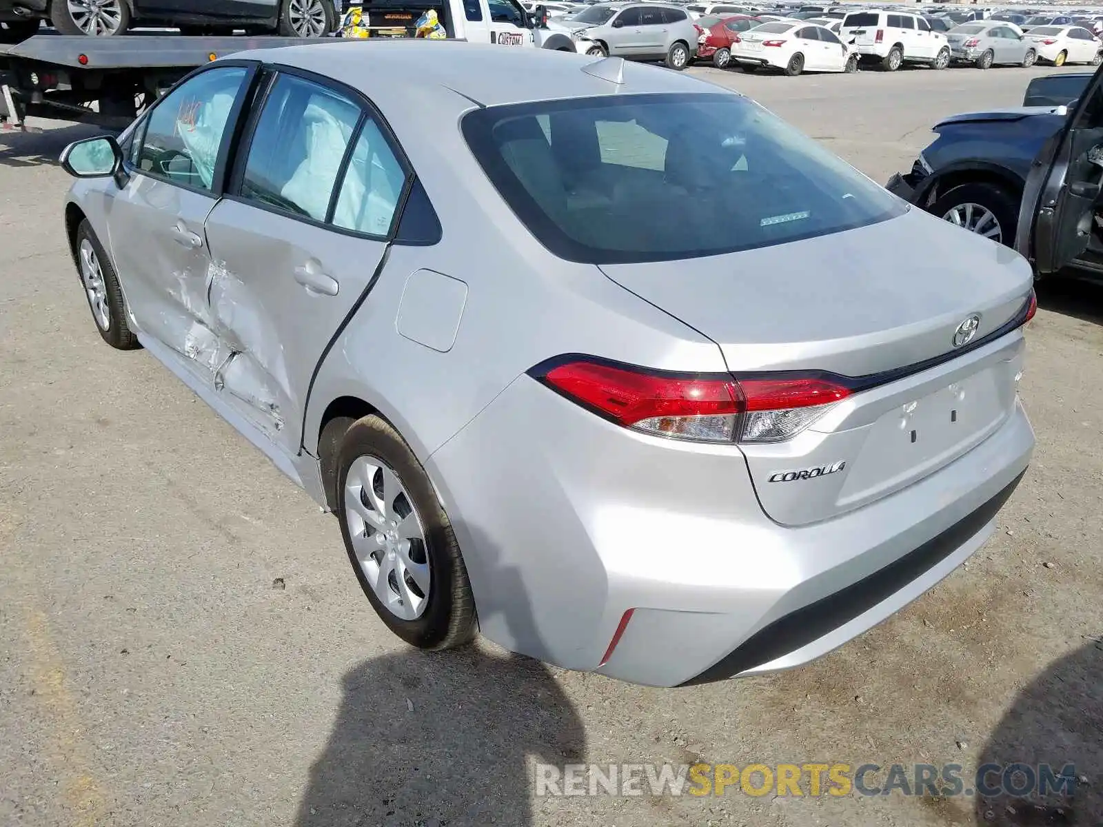 3 Photograph of a damaged car 5YFEPRAE6LP073920 TOYOTA COROLLA 2020