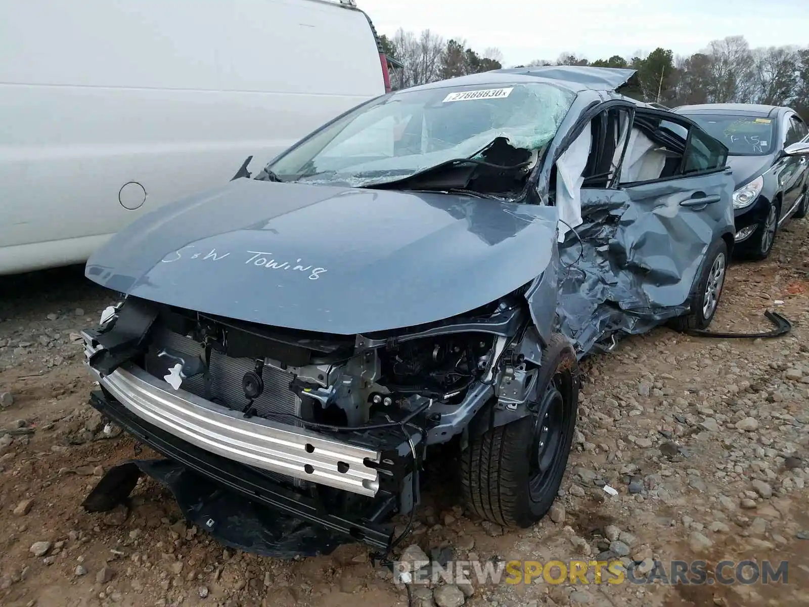 2 Photograph of a damaged car 5YFEPRAE6LP074100 TOYOTA COROLLA 2020