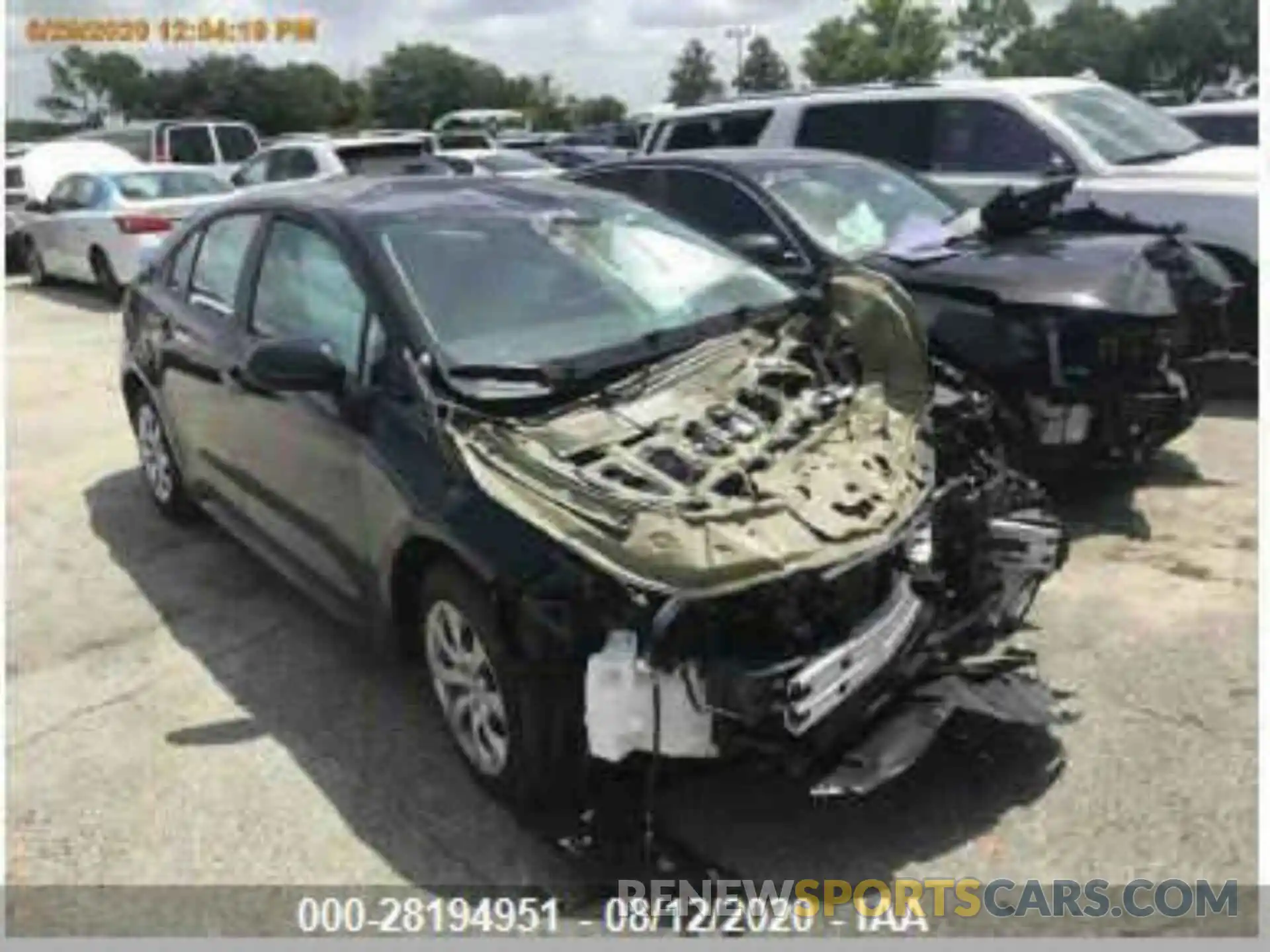 1 Photograph of a damaged car 5YFEPRAE6LP074503 TOYOTA COROLLA 2020