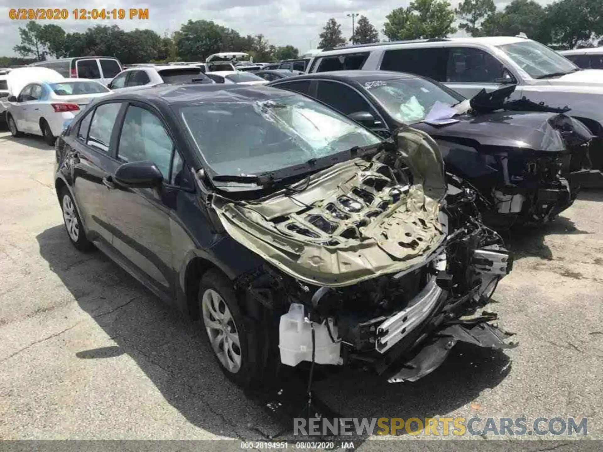 12 Photograph of a damaged car 5YFEPRAE6LP074503 TOYOTA COROLLA 2020