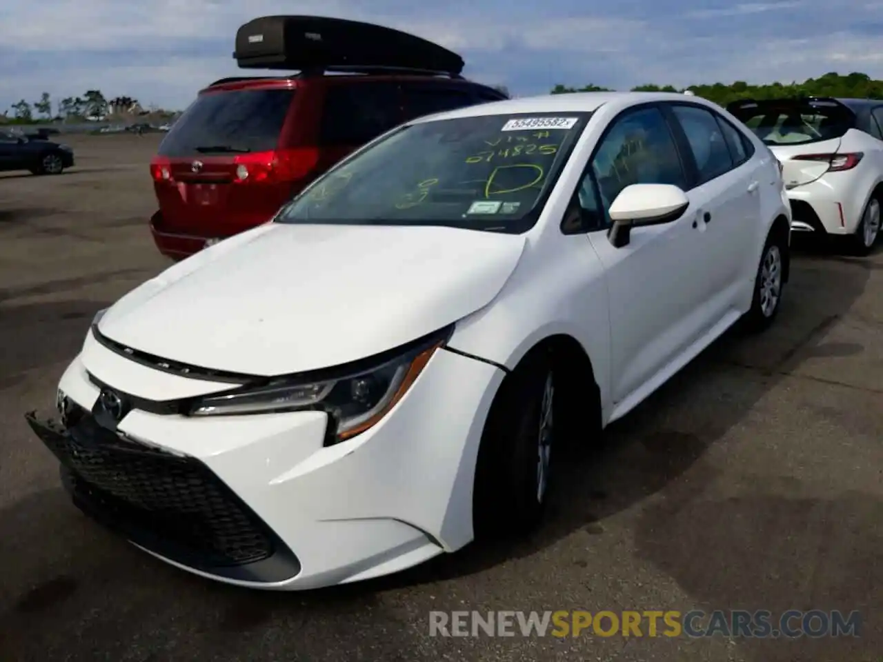 2 Photograph of a damaged car 5YFEPRAE6LP074825 TOYOTA COROLLA 2020