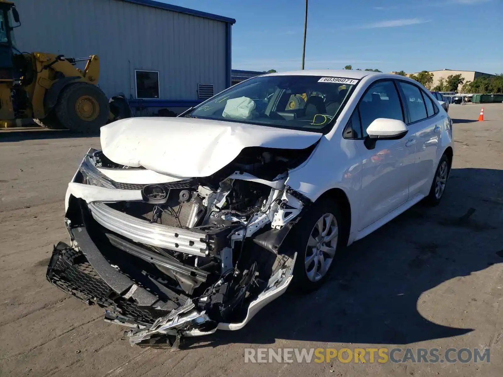 2 Photograph of a damaged car 5YFEPRAE6LP075005 TOYOTA COROLLA 2020