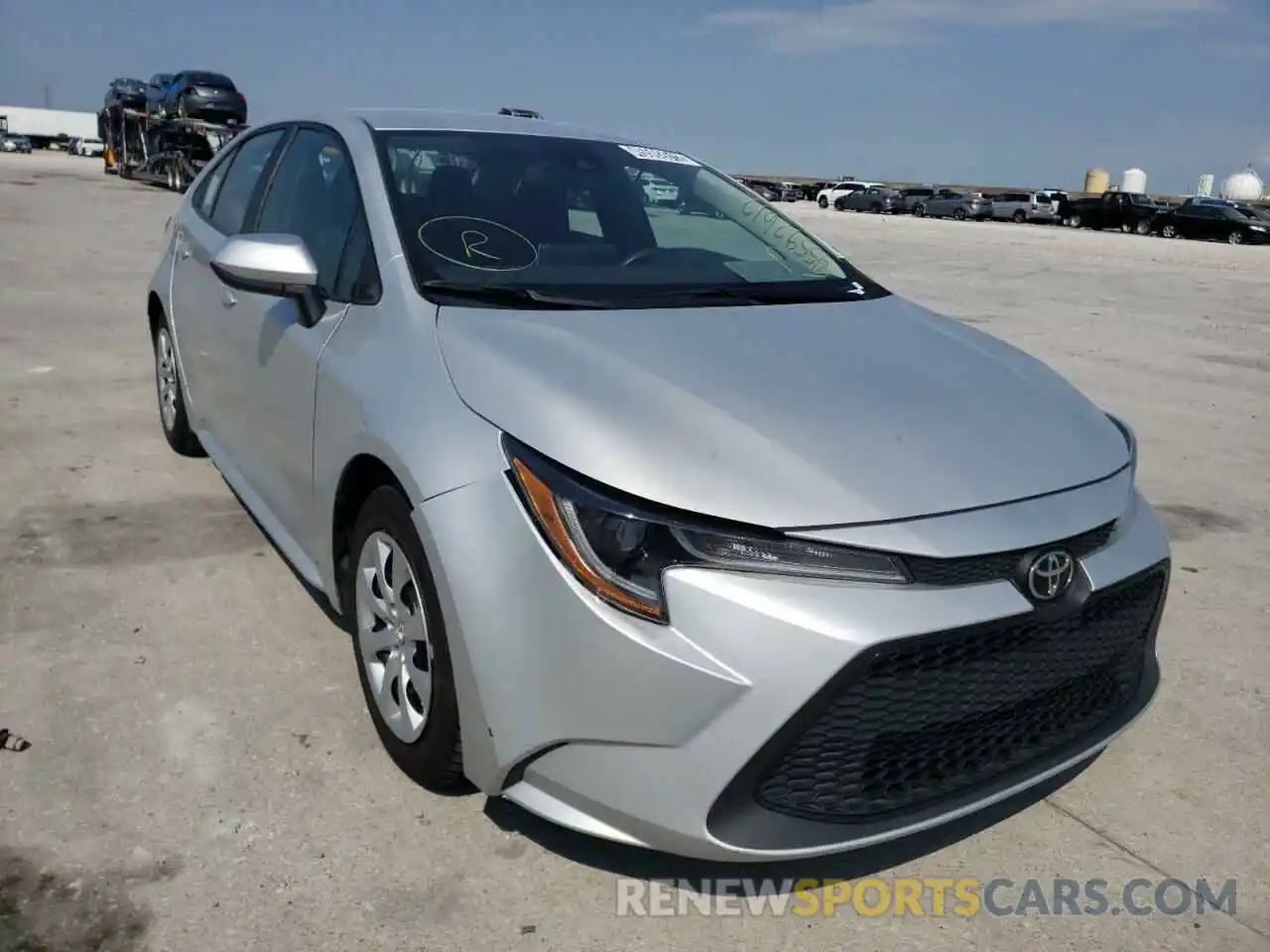 1 Photograph of a damaged car 5YFEPRAE6LP076249 TOYOTA COROLLA 2020