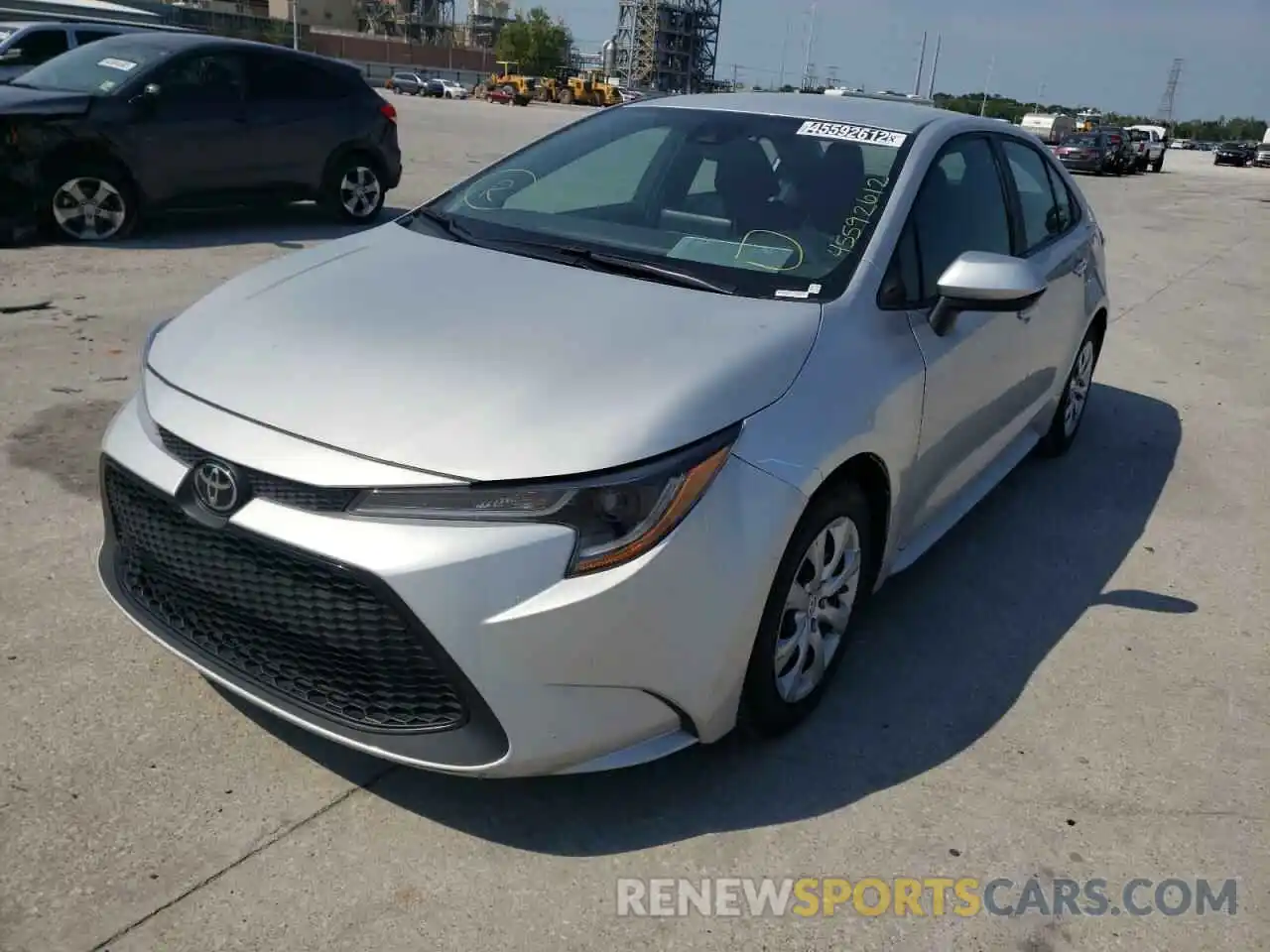 2 Photograph of a damaged car 5YFEPRAE6LP076249 TOYOTA COROLLA 2020